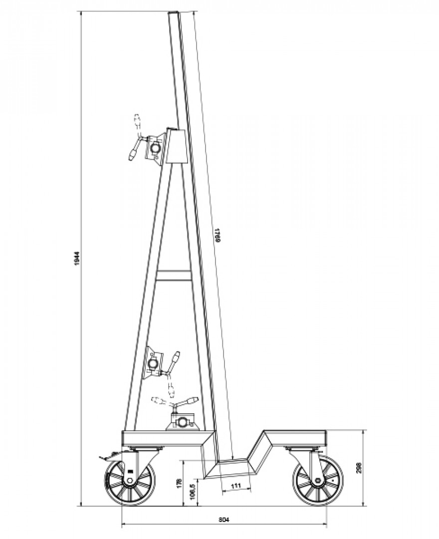 Uplifter Glass Dolly UPT 1000